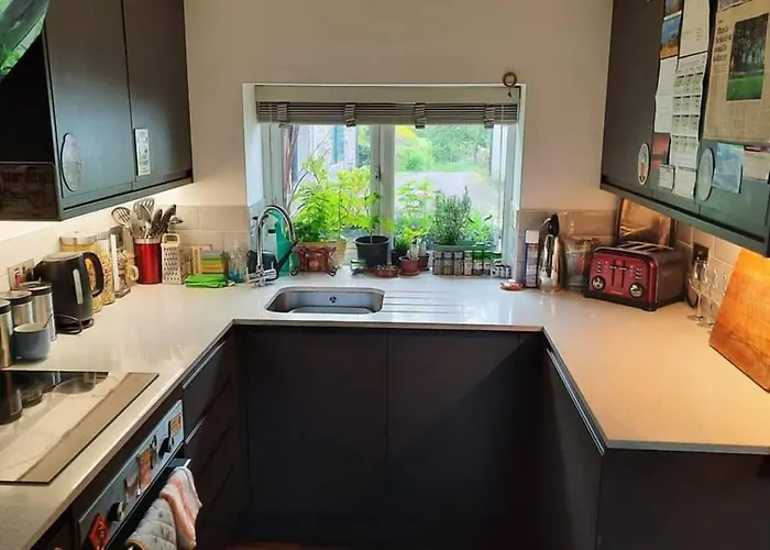 度假居 1 Bed Flat - Sleeps 4 - Garden - Parking - Wifi 安布尔塞德